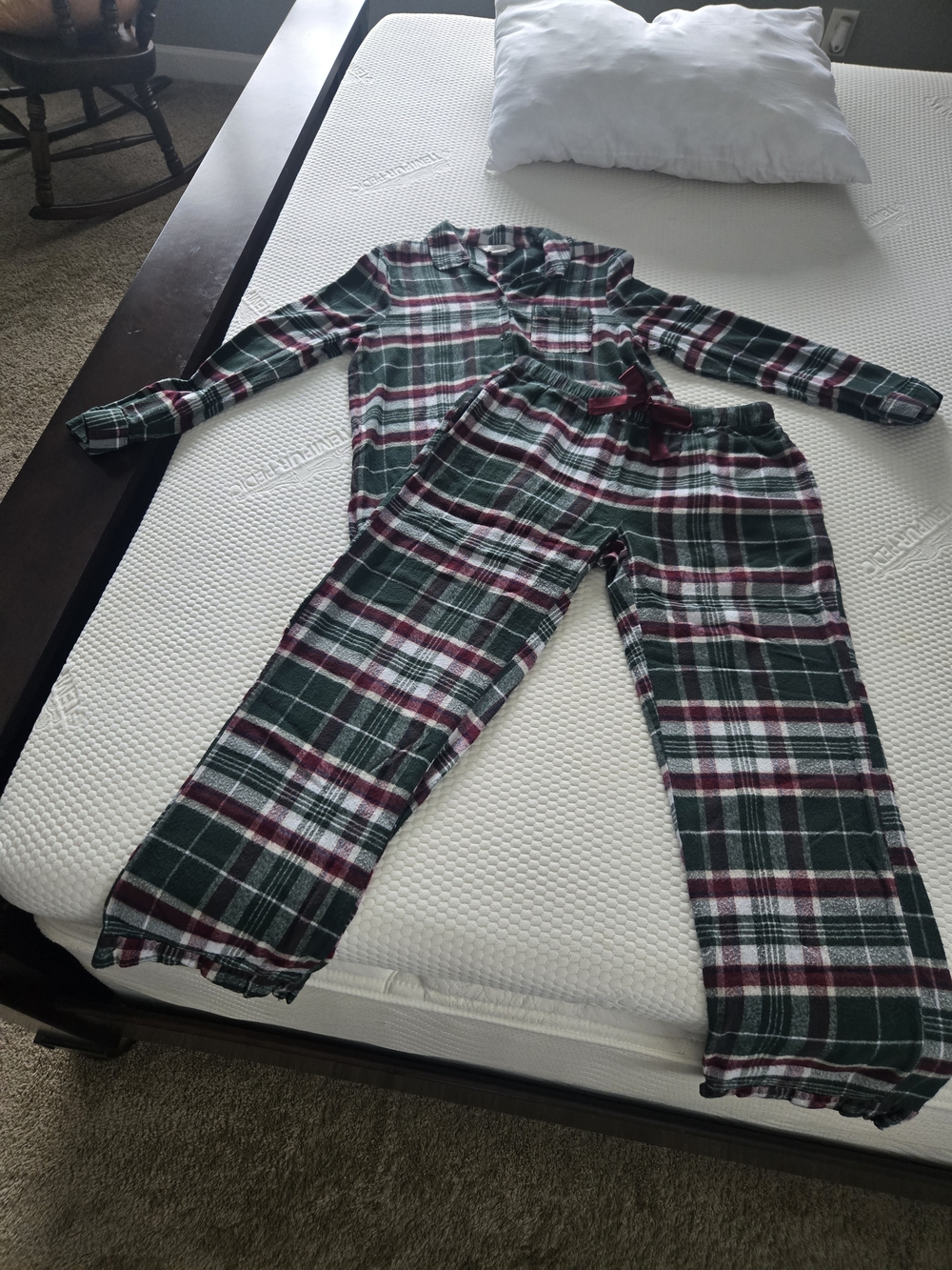 Natural Reflections From Bass Pro Shop Womens Medium Flannel Pajama Set No Flaws